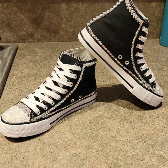 💝Custom Canvas Bling sneakers - Picture 6 of 10